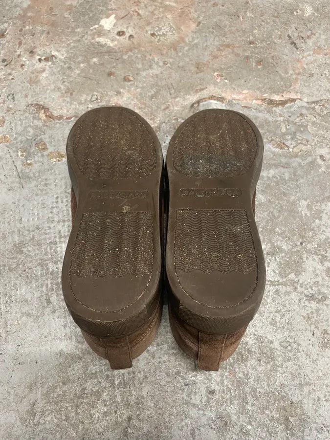 Balenciaga Arena Brown Suede Leather High Sneakers (42.5eu/us9) nWZlNZm 7