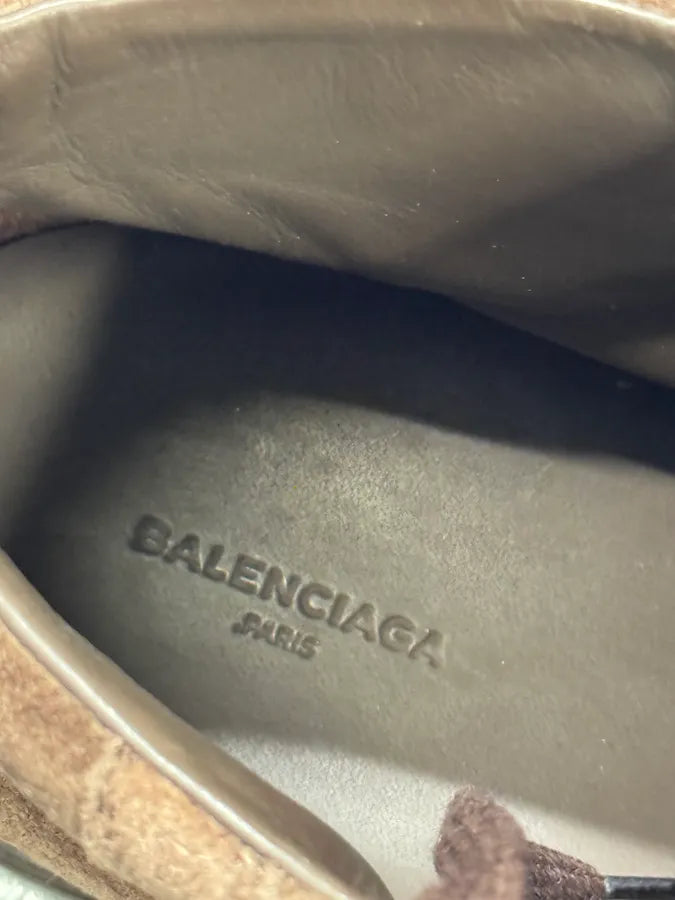 Balenciaga Arena Brown Suede Leather High Sneakers ZadFWgk 6