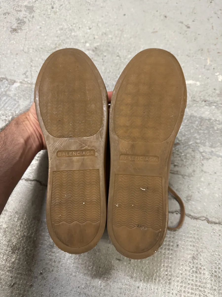 Balenciaga Arena Camel Leather High Sneakers gYqpzxZ 3