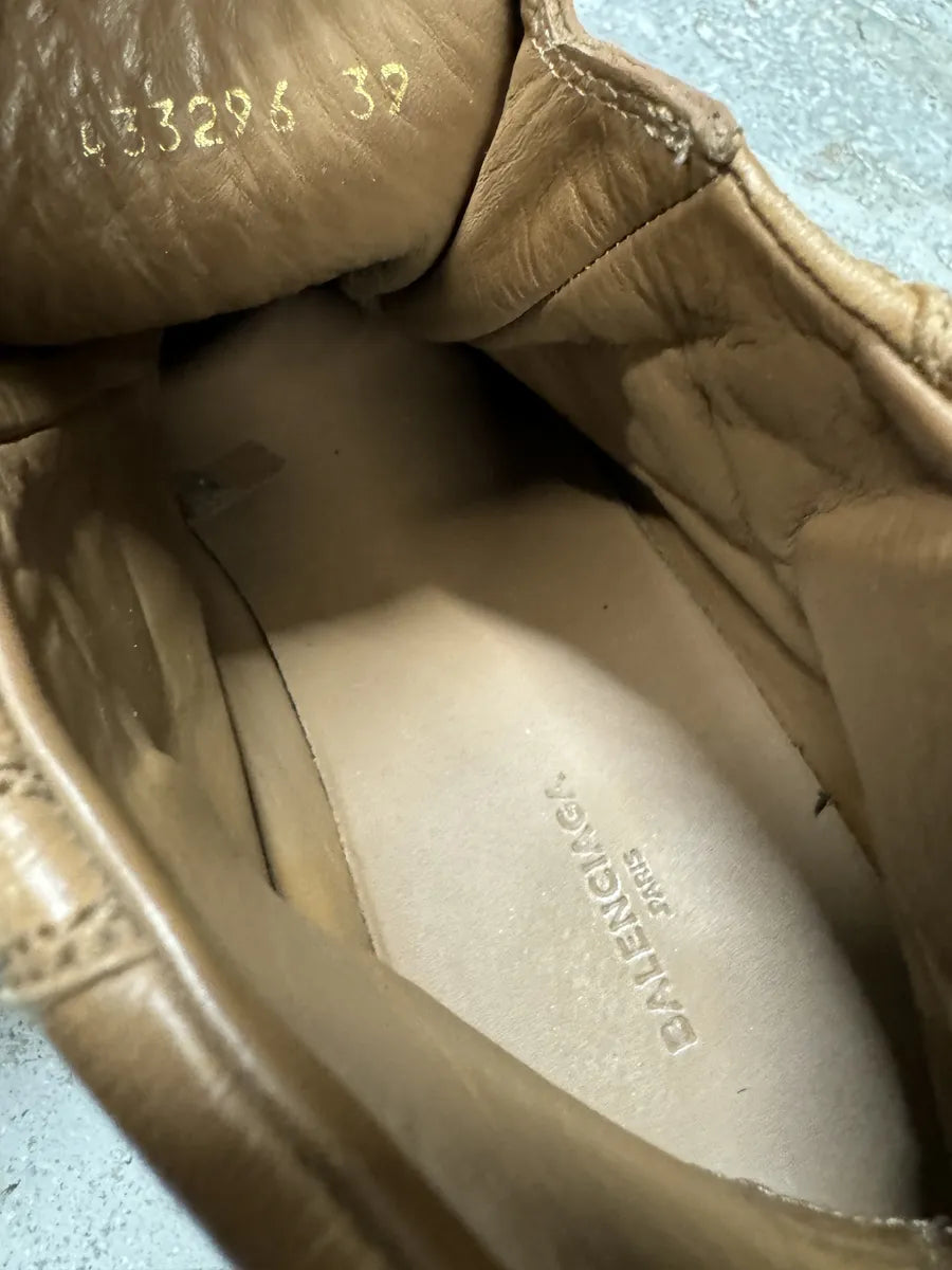 Balenciaga Arena Camel Leather High Sneakers gYqpzxZ 7