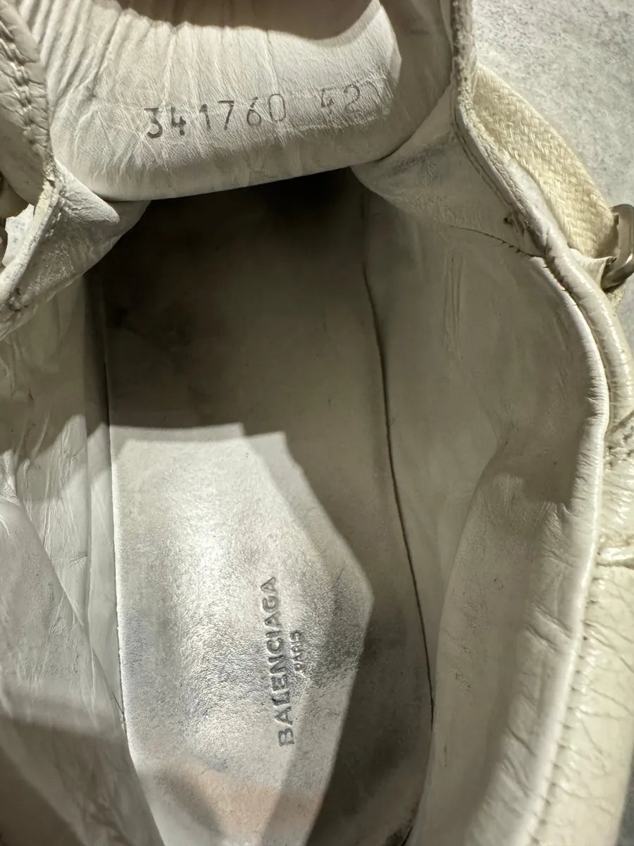 Balenciaga Arena Creamy White High Top Leather Sneakers (43eu/us9,5) 8