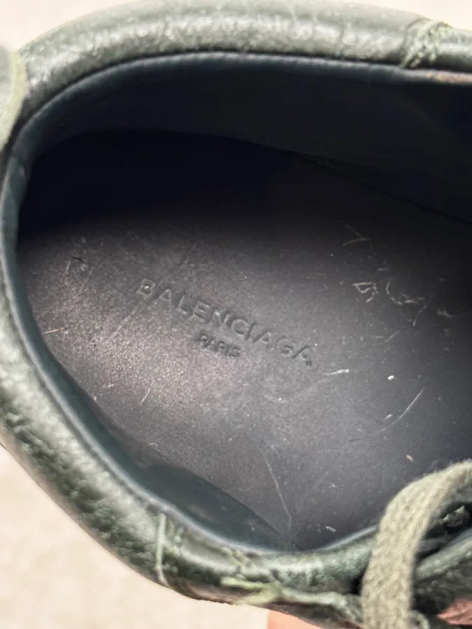 Balenciaga Arena Dark Green High Leather Sneakers keMOGYV 6