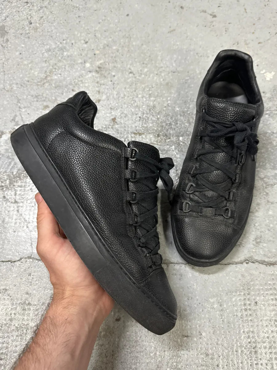 Balenciaga Arena Grained Leather Sneakers jGGEkxp 0