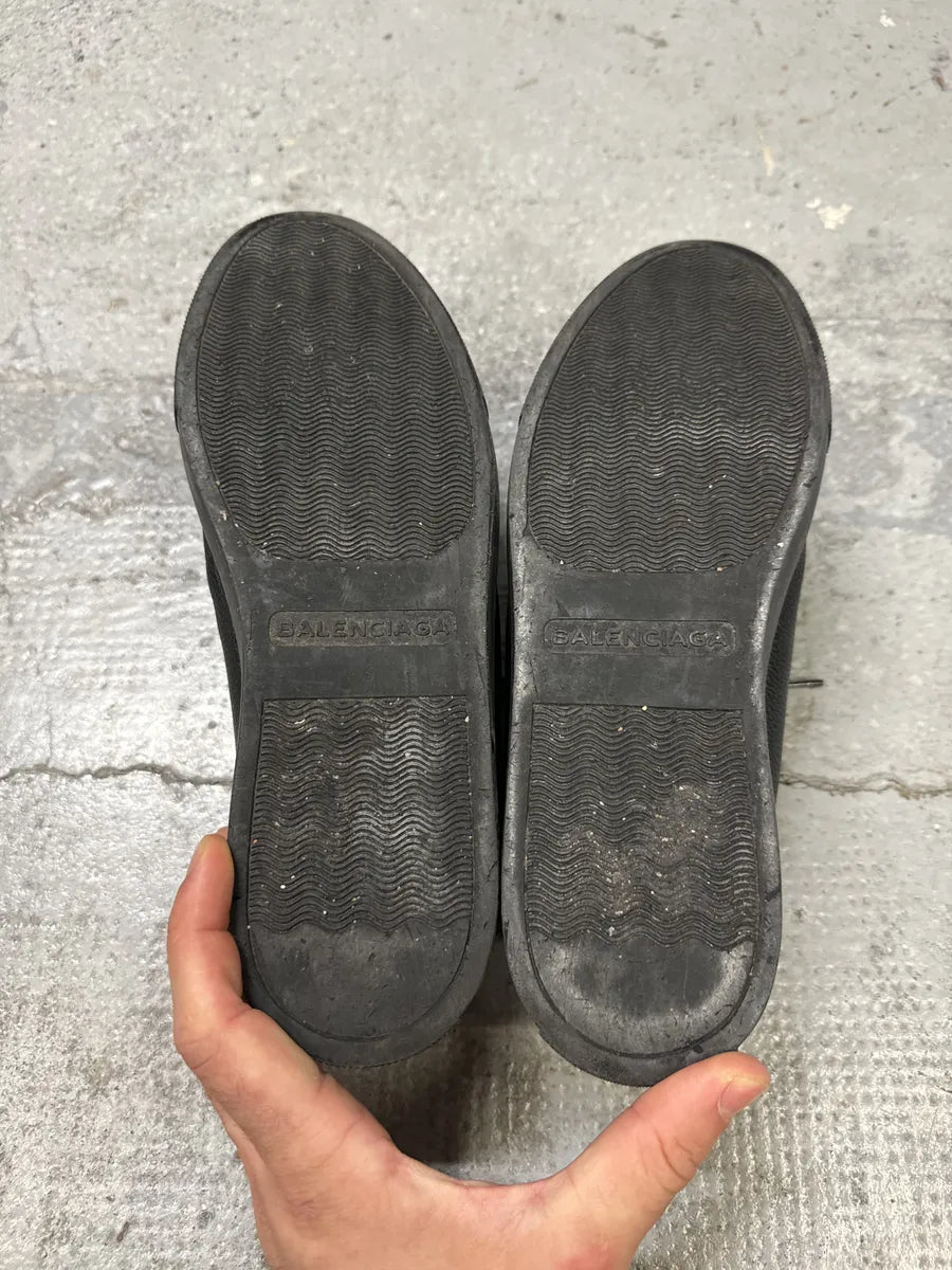 Balenciaga Arena Grained Leather Sneakers jGGEkxp 4