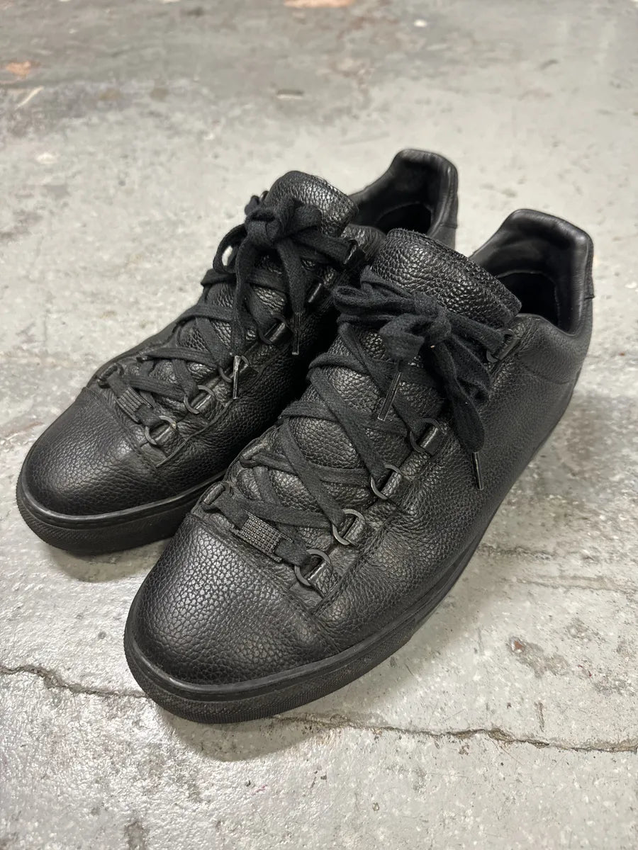 Balenciaga Arena Grained Leather Sneakers jGGEkxp 6