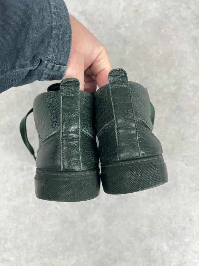Balenciaga Arena Green High Leather Sneakers DRIAthG 5