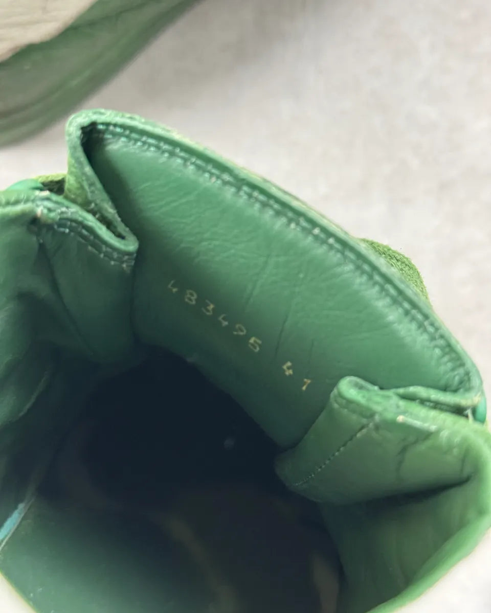 Balenciaga Arena Green Leather High Sneakers MOTCfvB 11