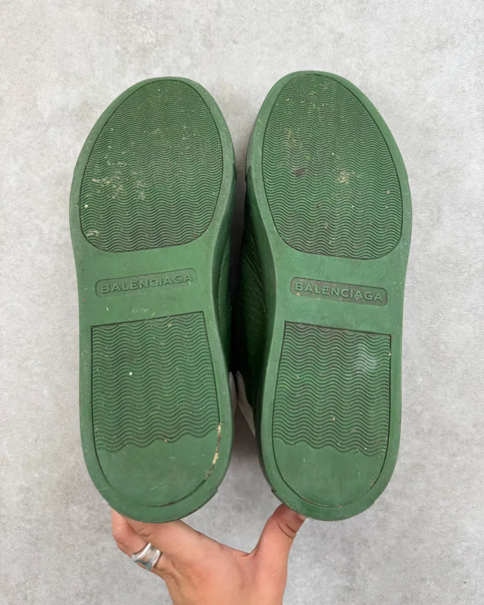 Balenciaga Arena Green Leather High Sneakers MOTCfvB 9