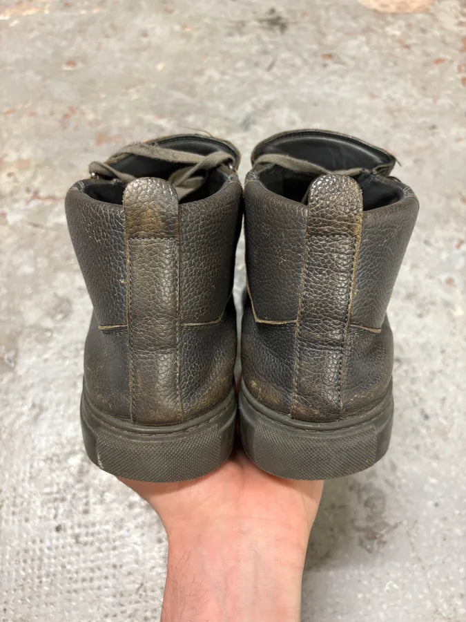 Balenciaga Arena Grey Grained Leather High Sneakers (43.5eu/us9.5) xkNtbdW 6