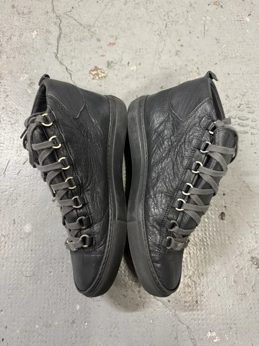 Balenciaga Arena Grey High Leather Shoes (42eu/us8.5) KKvEmWj 2
