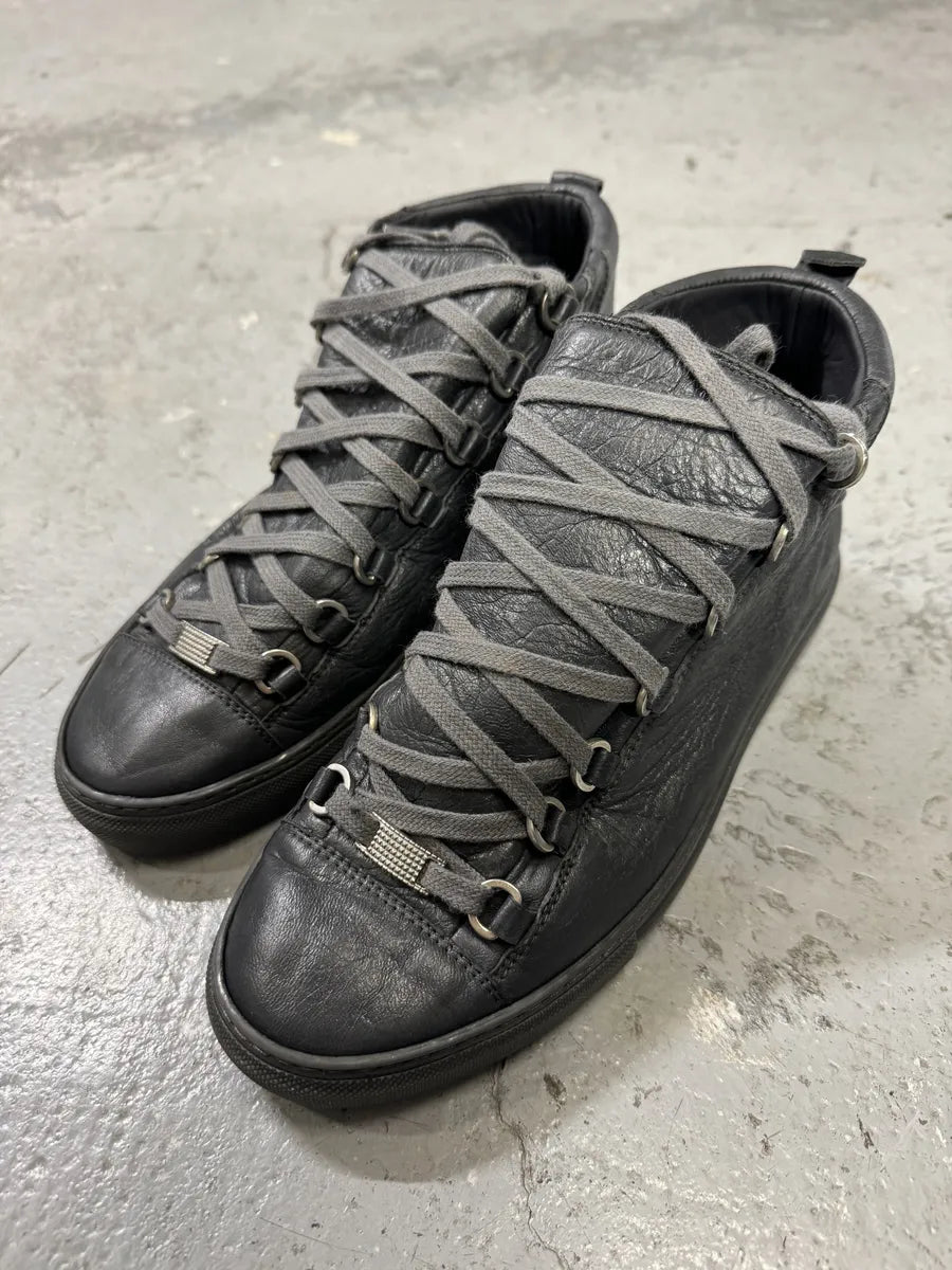 Balenciaga Arena Grey High Leather Shoes (42eu/us8.5) KKvEmWj 8
