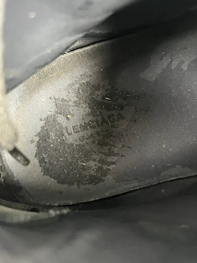 Balenciaga Arena Grey High Leather Sneakers  qFPREyS 8