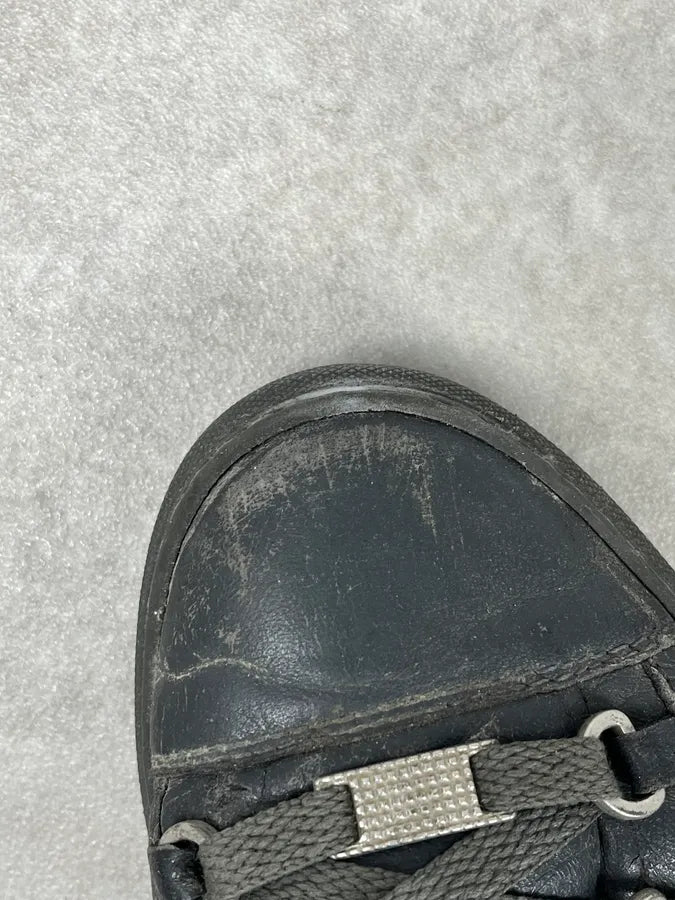 Balenciaga Arena Grey High Leather Sneakers  qFPREyS 7
