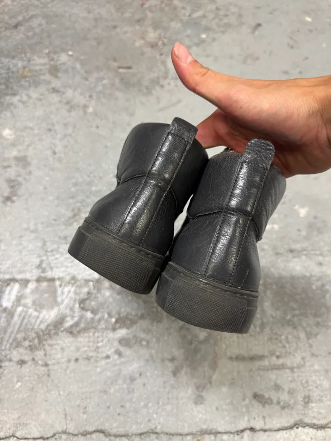Balenciaga Arena Grey High Leather Sneakers (41eu/us8) LMIjOnr 2