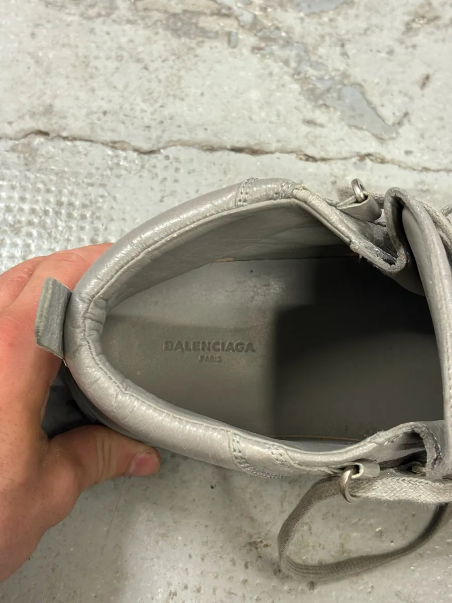 Balenciaga Arena Grey High Leather Sneakers TWlCtJz 6