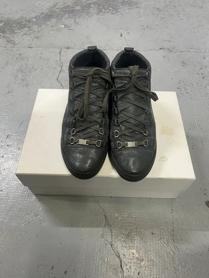 Balenciaga Arena Grey High Sneakers YpzFzeJ 1