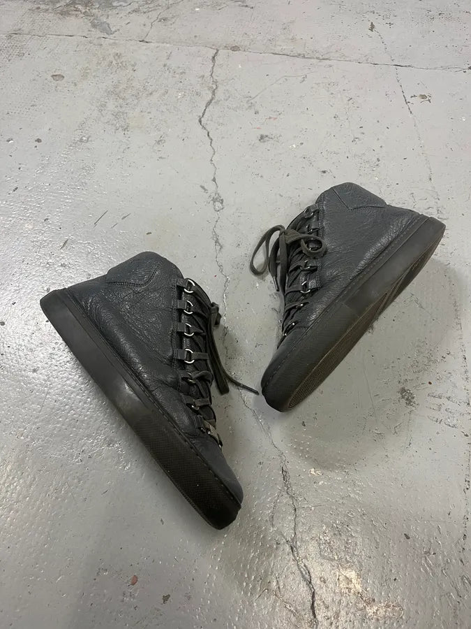 Balenciaga Arena Grey High Sneakers YpzFzeJ 2
