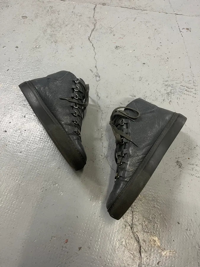Balenciaga Arena Grey High Sneakers YpzFzeJ 3