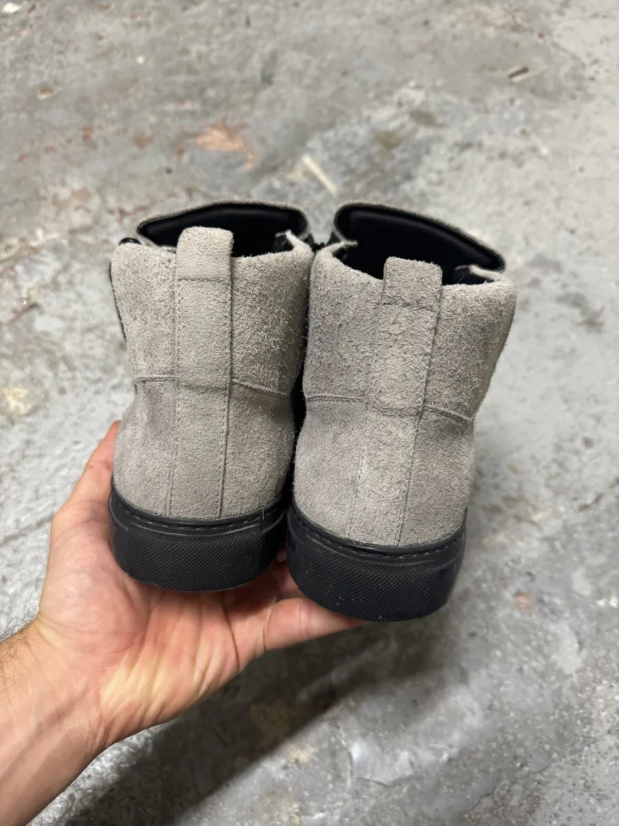 Balenciaga Arena Grey High Suede Leather Sneakers gdyeBzx 3