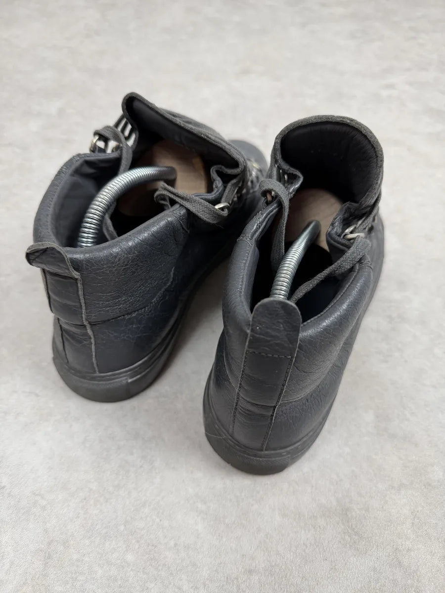 Balenciaga Arena Grey Leather High Sneakers PakMSzM 4