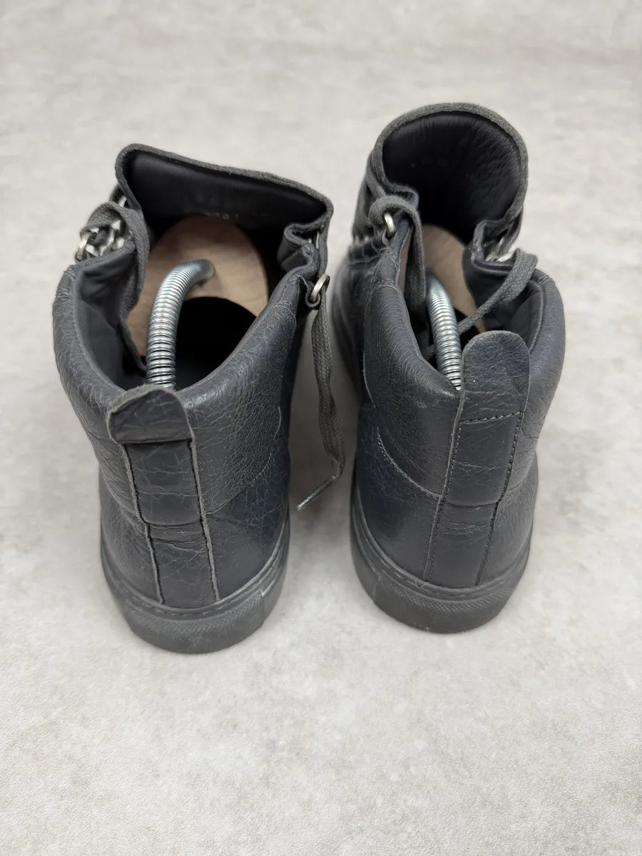 Balenciaga Arena Grey Leather High Sneakers PakMSzM 7