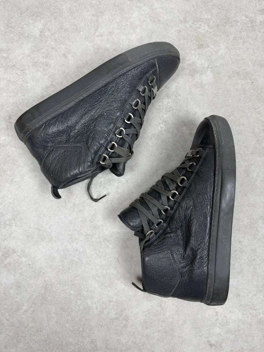 Balenciaga Arena Grey Leather High Sneakers PakMSzM 8