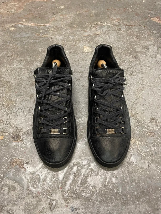 Balenciaga Arena High Black Leather Shoes (43.5eu/us9.5) 1