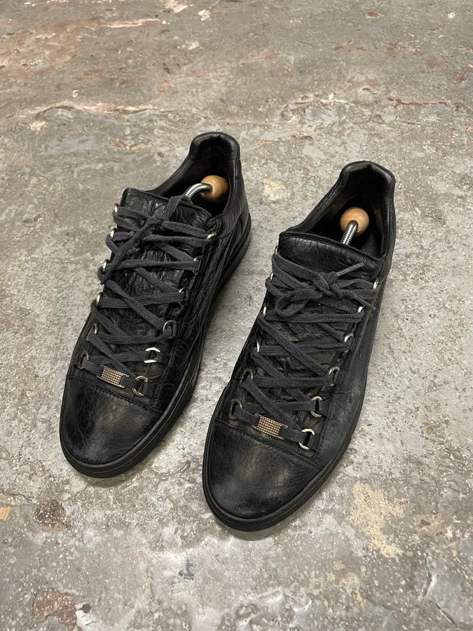 Balenciaga Arena High Black Leather Shoes (43.5eu/us9.5) 2