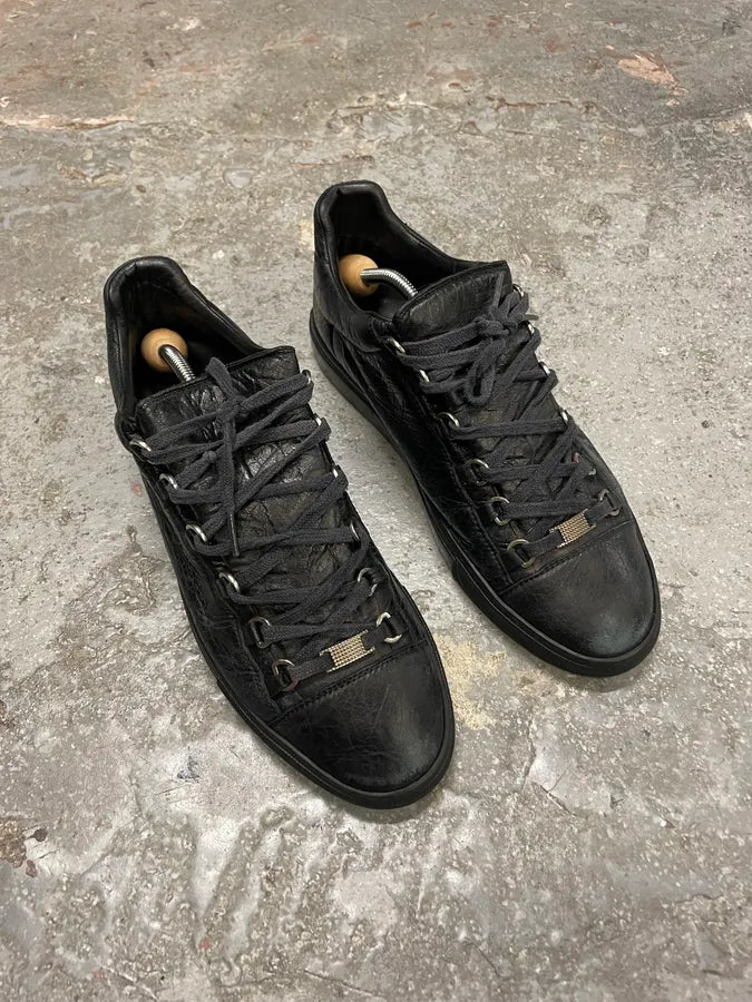 Balenciaga Arena High Black Leather Shoes (43.5eu/us9.5) 3