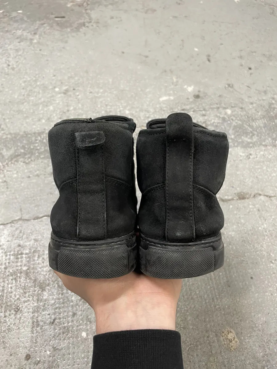 Balenciaga Arena High Black Suede Leather Sneakers (40.5eu/us7.5) 3