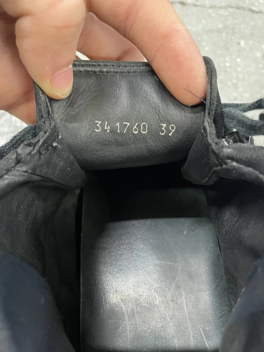 Balenciaga Arena High Black Suede Leather Sneakers (40.5eu/us7.5) 6