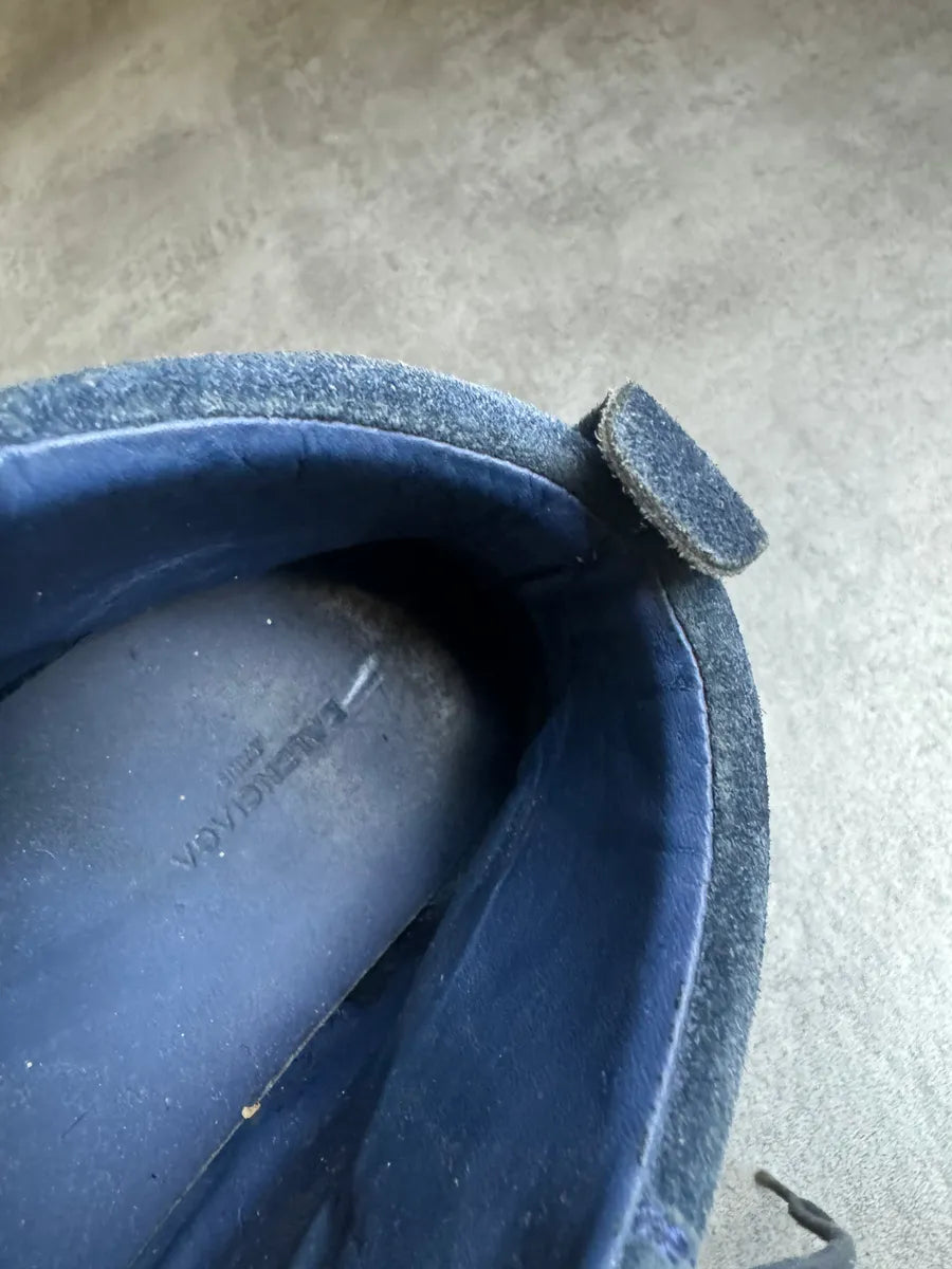 Balenciaga Arena High Blue Suede Leather Shoes VqNeGmn 8