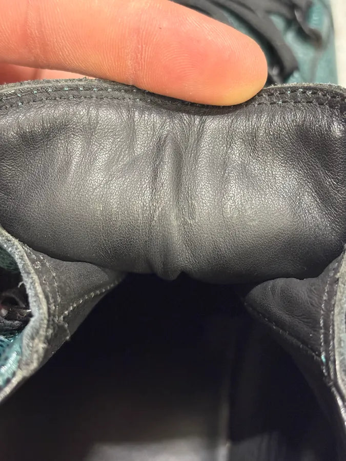 Balenciaga Arena High Leather Forest Green Sneakers EjsUcUo 8