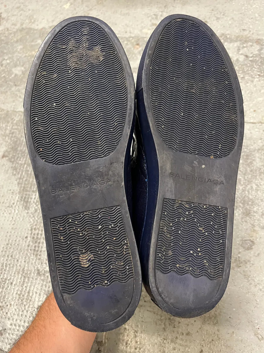 Balenciaga Arena High Navy Leather Sneakers (40.5eu/us7.5) bbcGMiM 6
