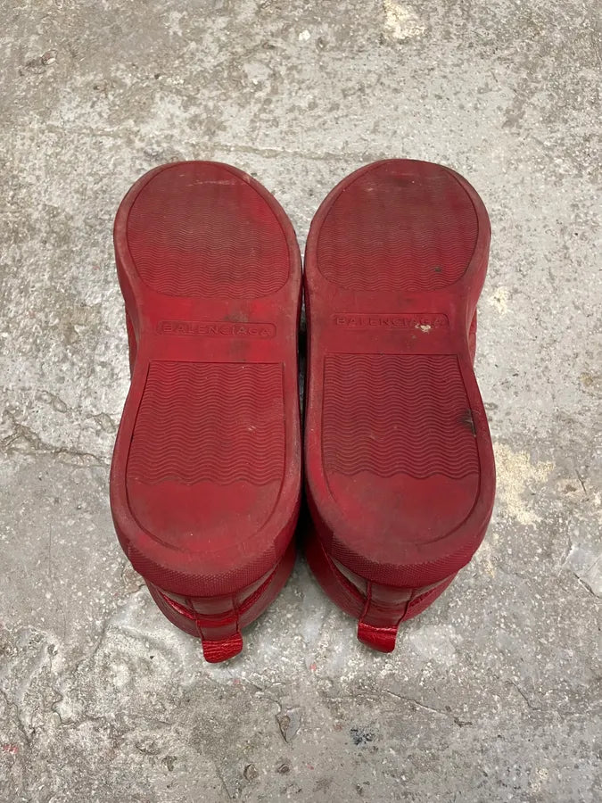 Balenciaga Arena High Red Leather Sneakers (42.5eu/us9) QCdWwDm 7