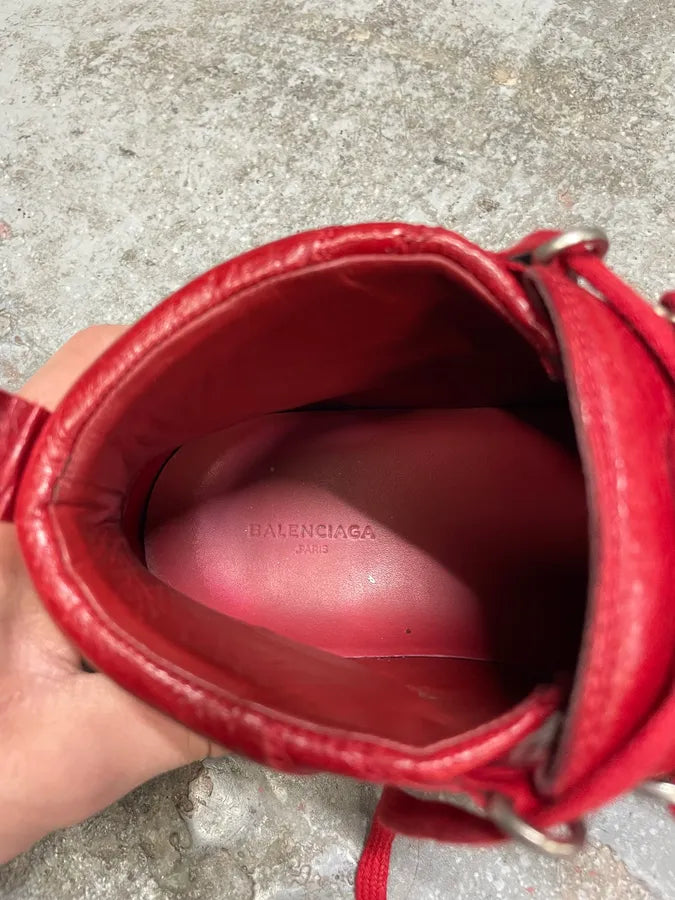 Balenciaga Arena High Red Leather Sneakers (42.5eu/us9) QCdWwDm 9