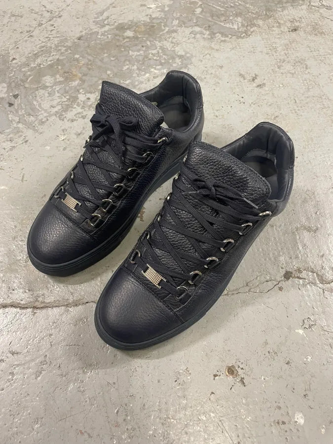 Balenciaga Arena Low Navy Leather Shoes – Dolce Vita Hub