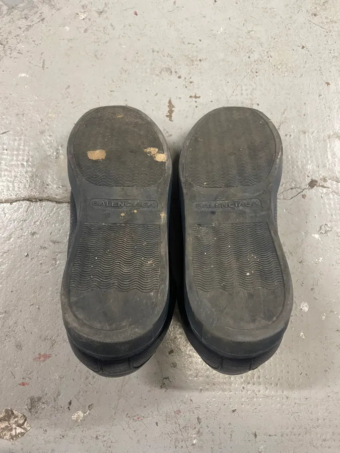 Balenciaga Arena Low Navy Leather Shoes (40.5eu/us7.5) 7
