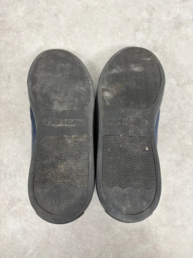 Balenciaga Arena Low Navy Leather Sneakers fEjojXS 7