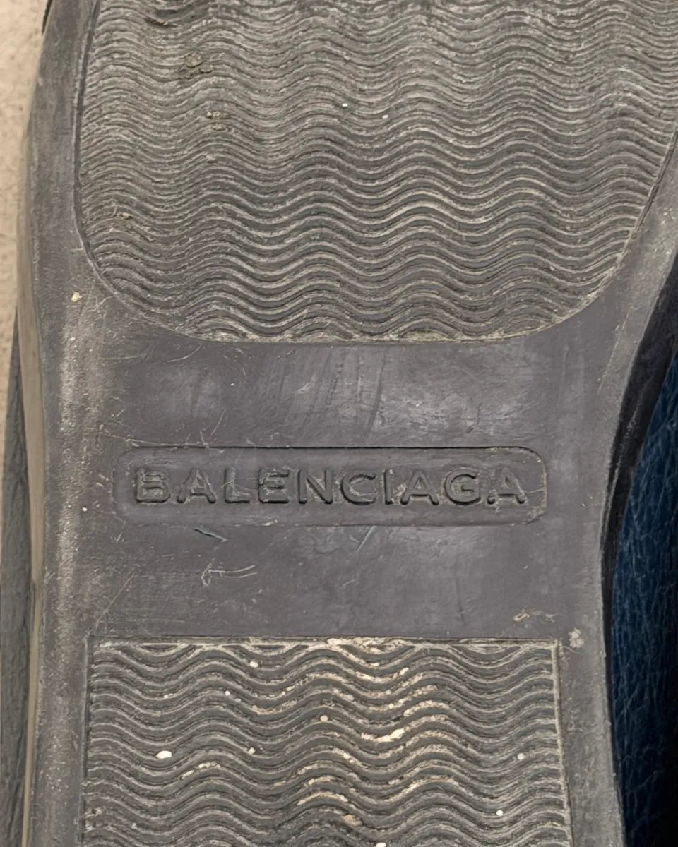 Balenciaga Arena Navy Leather High Sneakers NnEKeIy 7