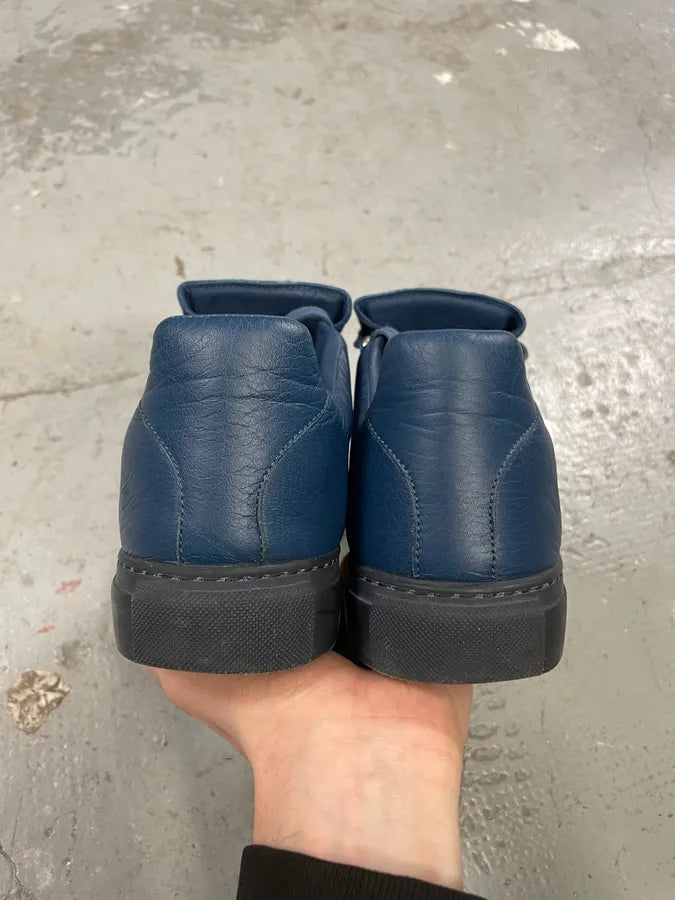 Balenciaga Arena Navy Low Leather Shoes (43.5eu/us9.5) 6
