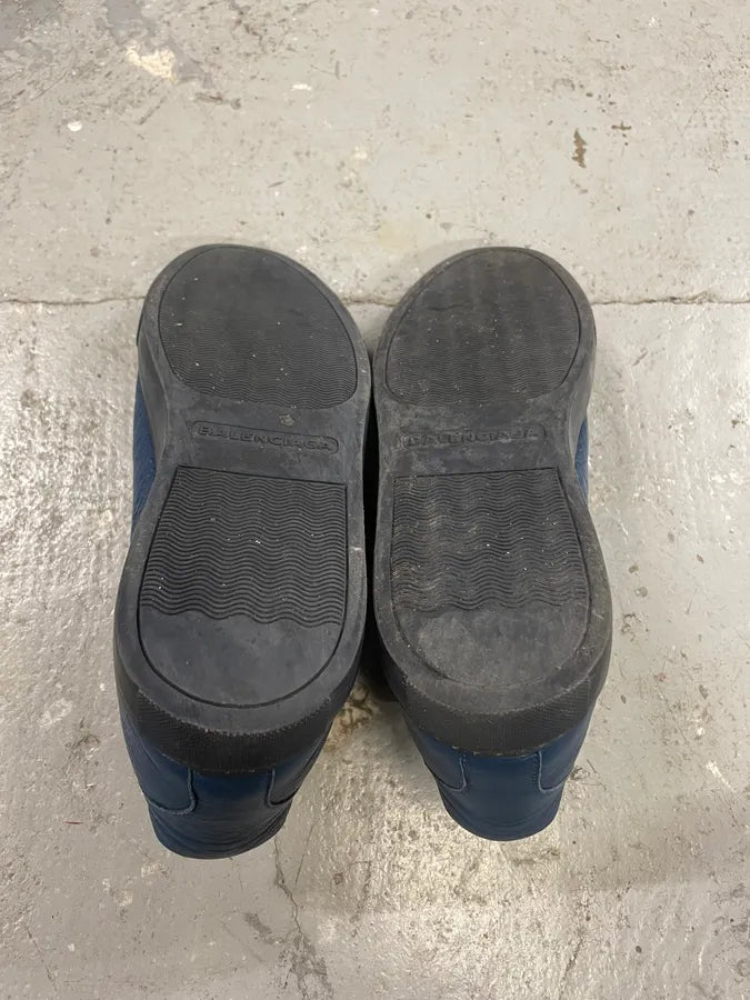 Balenciaga Arena Navy Low Leather Shoes (43.5eu/us9.5) 7