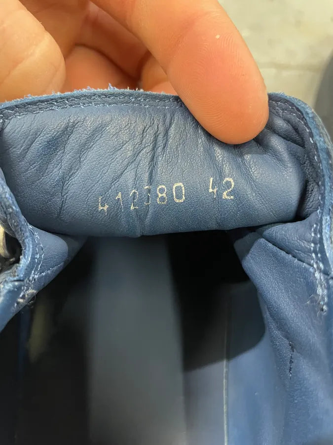 Balenciaga Arena Navy Low Leather Shoes (43.5eu/us9.5) 8