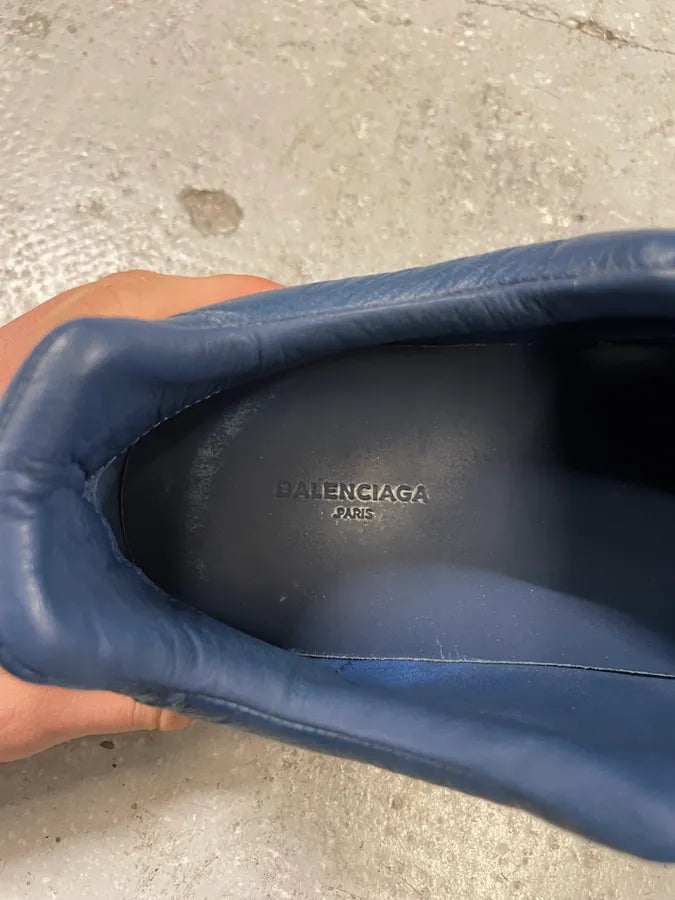 Balenciaga Arena Navy Low Leather Shoes (43.5eu/us9.5) 9