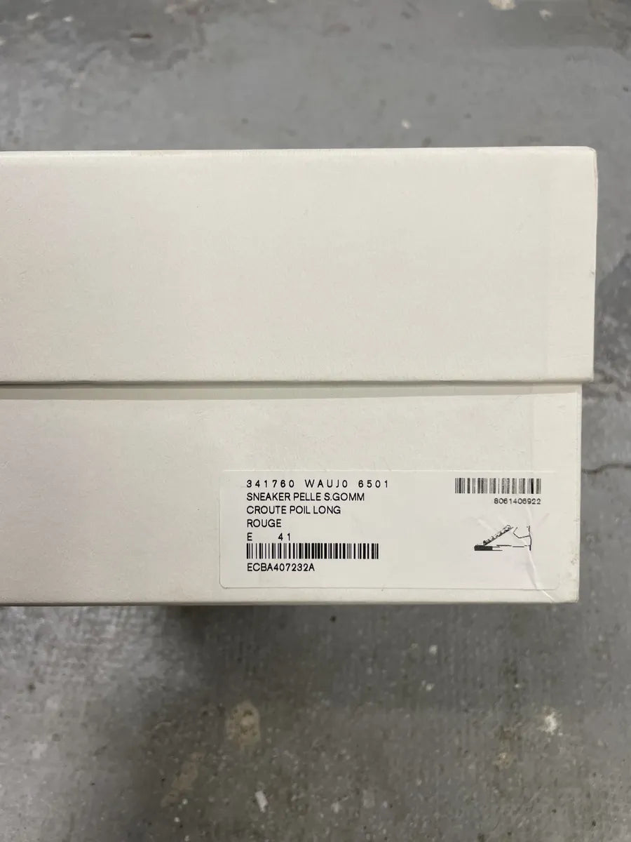 Balenciaga Arena Red & Black Devil Suede Leather High Shoes (42.5eu/us9) 9