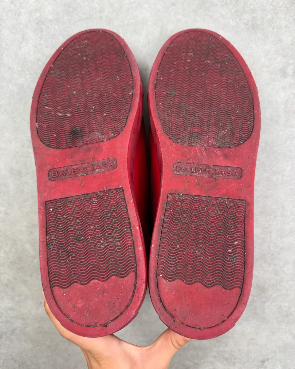 Balenciaga Arena Red Gradient Suede Leather High Sneakers RfUKcFm 8