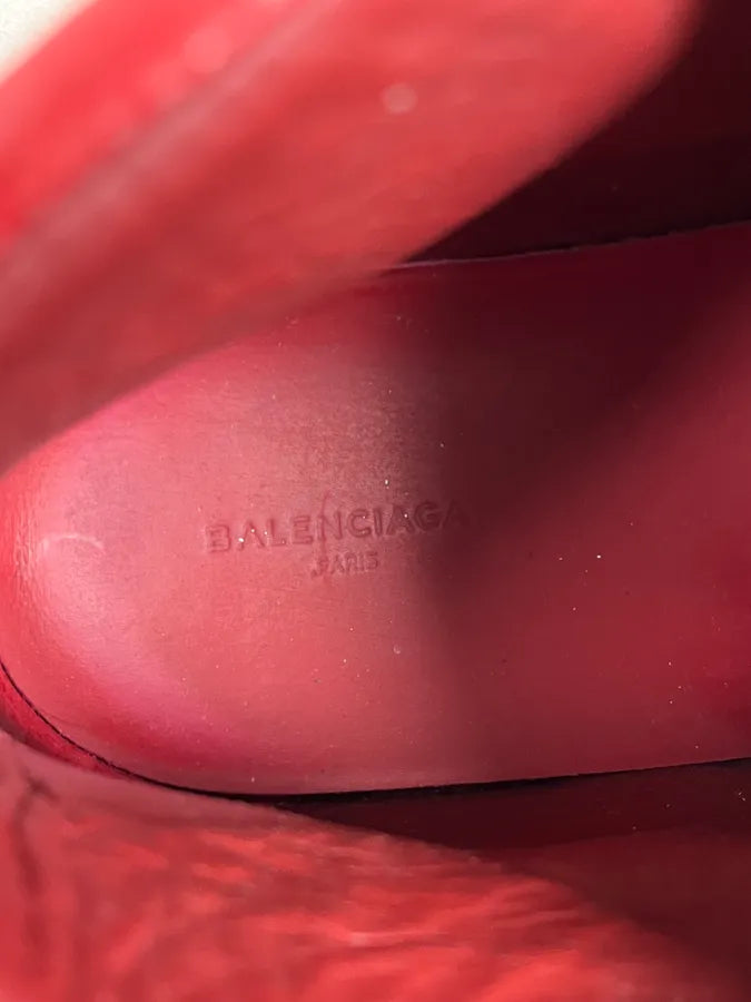 Balenciaga Arena Red High Leather Sneakers DUoeXll 8