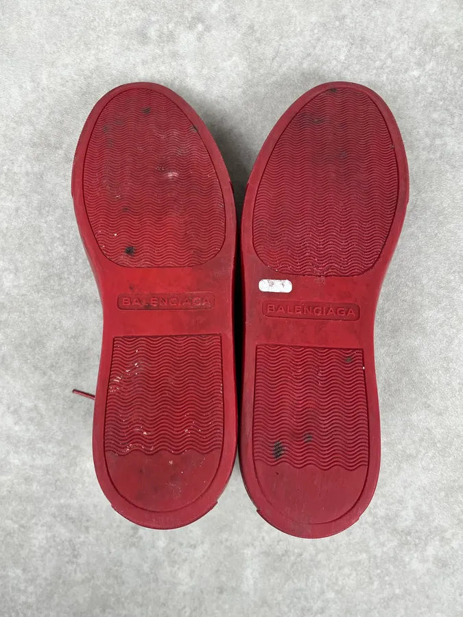 Balenciaga Arena Red High Leather Sneakers DUoeXll 6