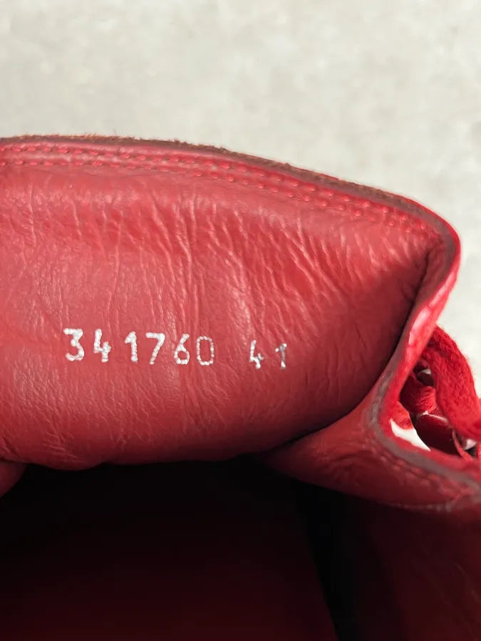 Balenciaga Arena Red High Leather Sneakers DUoeXll 7