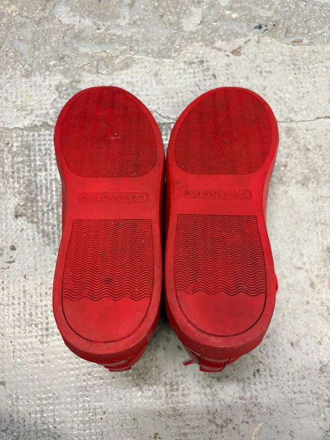 Balenciaga Arena Red High Leather Sneakers HKAYmsI 7